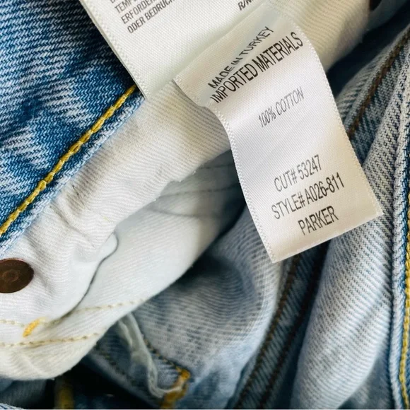 Agolde SIZE 31 Parker high rise distressed shorts - Picture 5 of 6